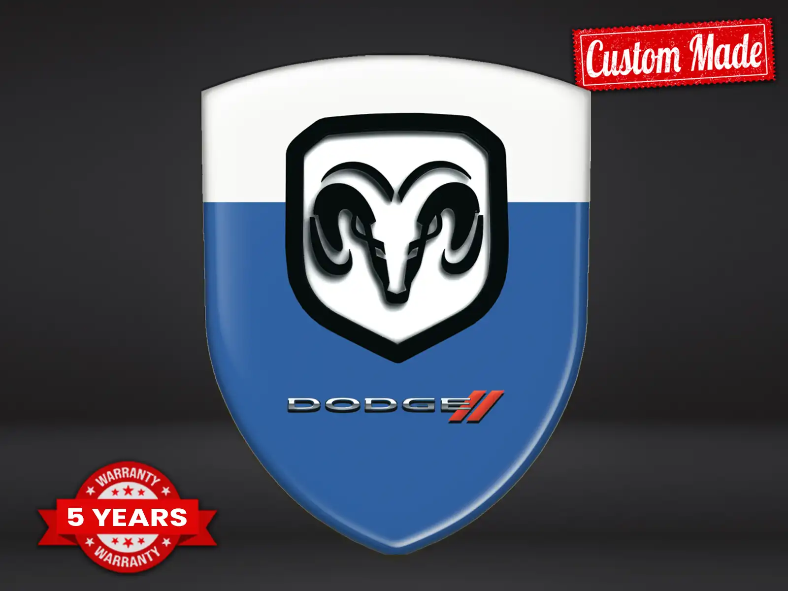 Dodge Autoaufkleber Robust Stern Hochwertig